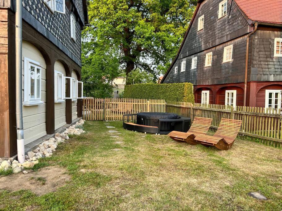 Fewo Frushi Mit Whirlpool, Infrarotsauna Großschönau Exterior foto