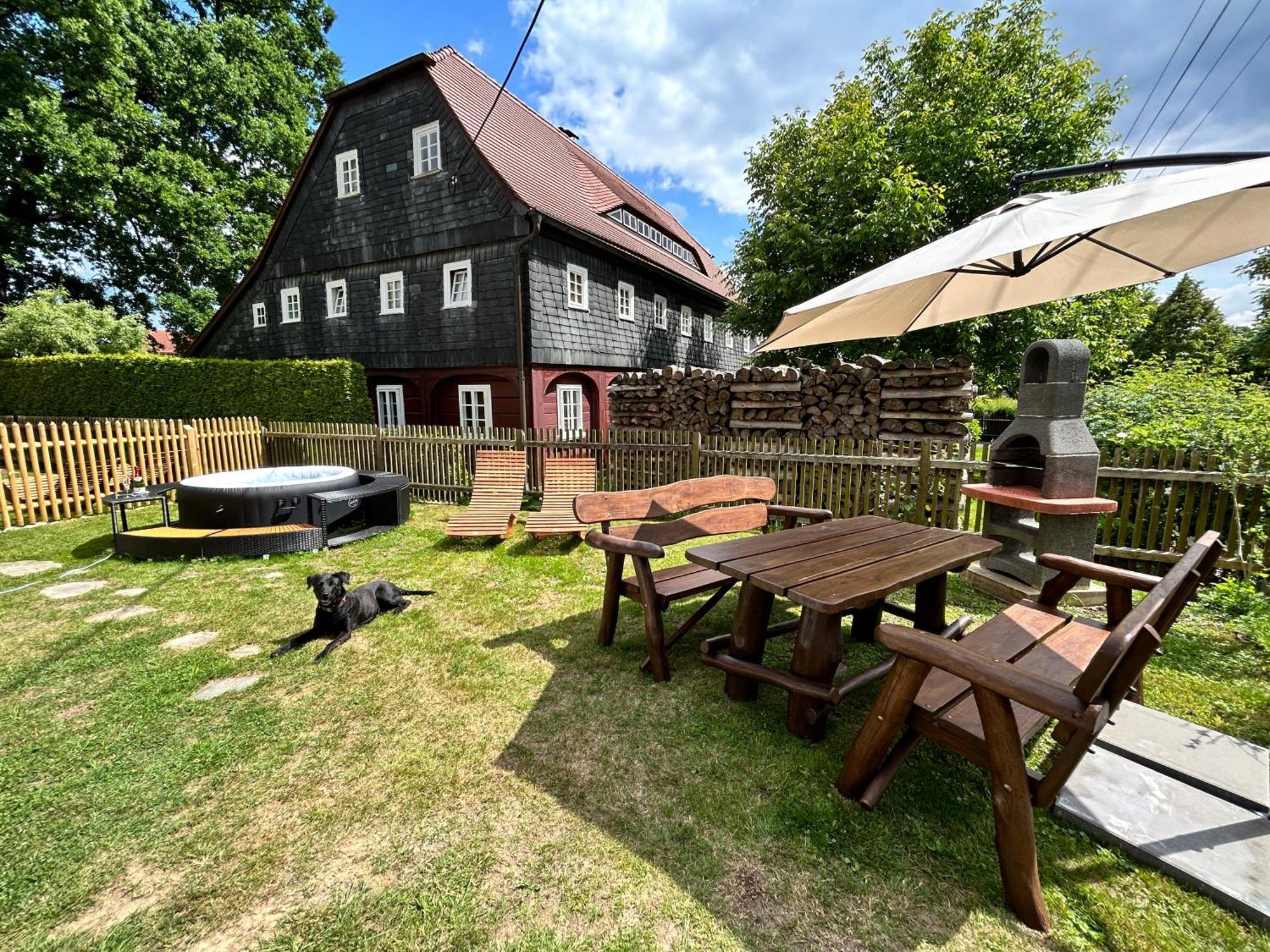 Fewo Frushi Mit Whirlpool, Infrarotsauna Großschönau Exterior foto